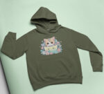 Kitty Design Hoodie - HOOD-1962 - Image 4