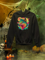 Wolf Designed Hoodie - HOOD-1966 - Image 5