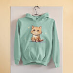 Cute Cat Hoodie - HOOD-1567 - Image 3