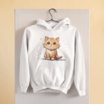 Cute Cat Hoodie - HOOD-1567 - Image 5