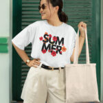 Soft & Breathable Letter Graphic Tee - WTEE-1565