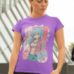 Figure Graphic Anime Ladies T-shirt - WTEE-1548