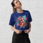Soft & Breathable Floral Graphic T-shirt - WTEE-1559