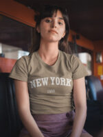 Letter Graphic Ladies T-Shirt for a Casual Outfit - WTEE-172 - Image 3