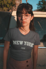 Letter Graphic Ladies T-Shirt for a Casual Outfit - WTEE-172