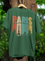 PARIS Letter Graphic Oversized Drop Shoulder Tee – DRP-1037 - Image 4