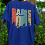 PARIS Letter Graphic Oversized Drop Shoulder Tee – DRP-1037