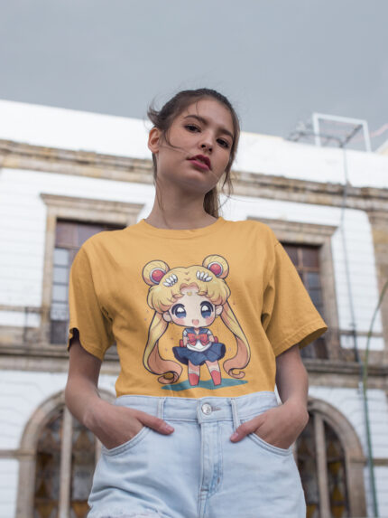 Anime Designed Ultra Soft Oversized Drop Shoulder Tee -Unisex -DRP-1076