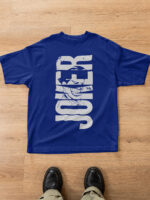 JOKER Letter Graphic Modern Oversized Drop Shoulder T-Shirt-DRP-1118