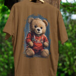 BEAR Designed Loose Fit Drop Shoulder T-Shirt  -DRP-1573