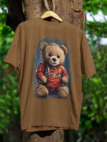 BEAR Designed Loose Fit Drop Shoulder T-Shirt  -DRP-1573