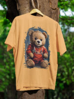 BEAR Designed Loose Fit Drop Shoulder T-Shirt  -DRP-1573 - Image 2