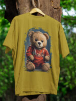 BEAR Designed Loose Fit Drop Shoulder T-Shirt  -DRP-1573 - Image 4