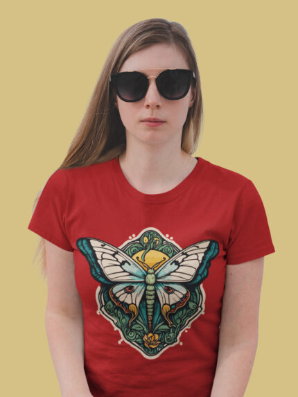 Women's Butterfly Graphic Printed T-Shirt - WTEE-1575