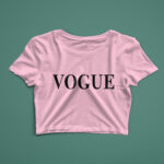 Trendy Graphic Crop Top for Women – Soft, Fitted & Stylish - CROP-001