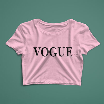 Trendy Graphic Crop Top for Women – Soft, Fitted & Stylish - CROP-001