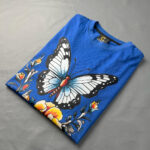 Butterfly and Floral Graphic T-Shirt - WTEE-1520