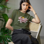 Letter Graphic Designed Soft and Breathable Ladies T-Shirt - WTEE-2016