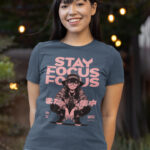 Stay Focus Printed Soft Cotton T-Shirt - WTEE-2044