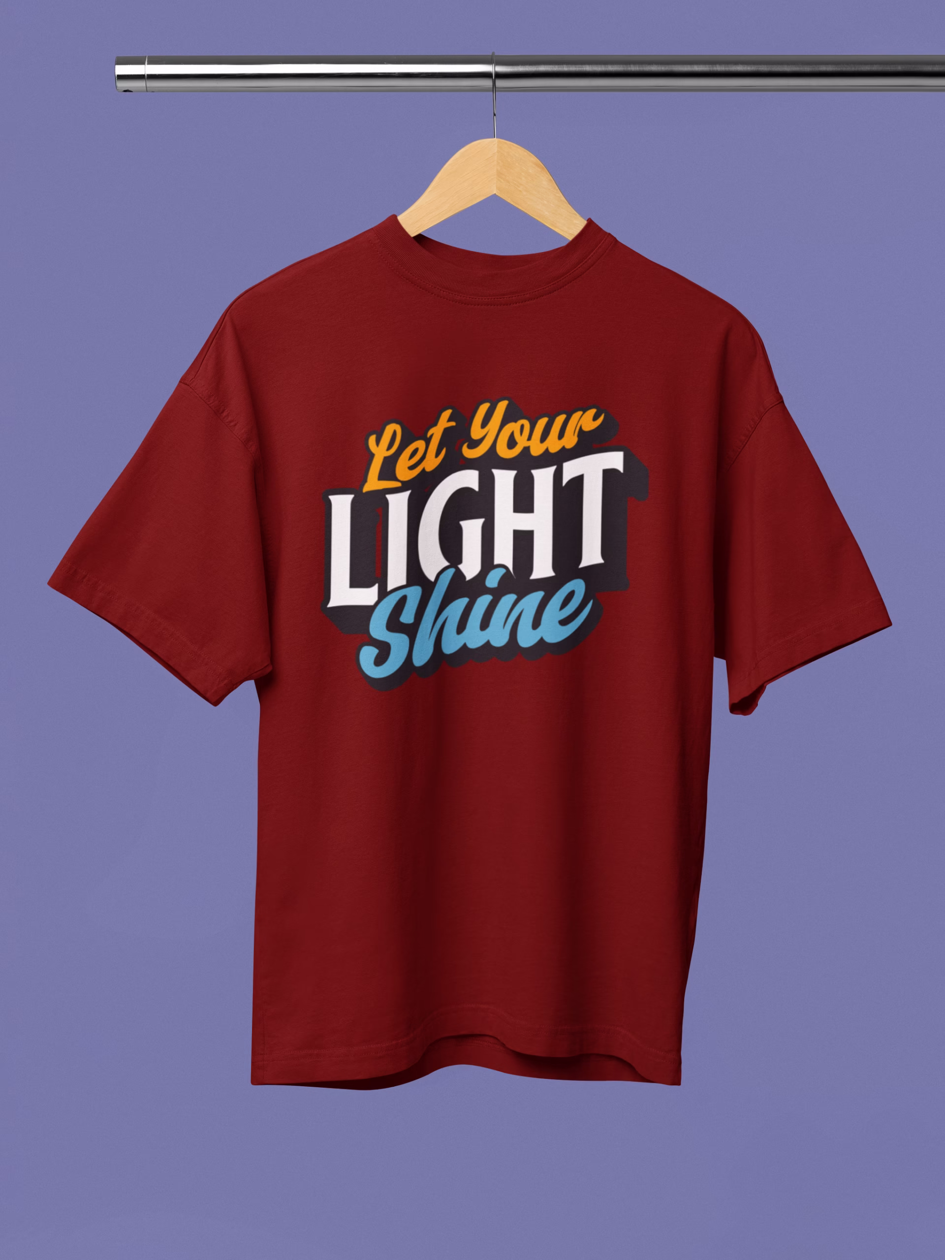 2063 mrn Drop Shoulder Tee Crafted for Breathable Ease - DRP-2063 - Image 1