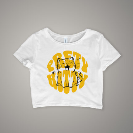 Graphic Crop Top for Women – Slim Fit, Bold Look - CROP-2082