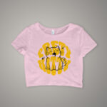 Graphic Crop Top for Women – Slim Fit, Bold Look - CROP-2082 - Image 3