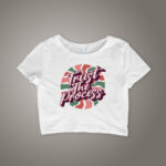 Graphic Crop top for Women – Slim Fit, Bold Look | CROP-2104 - Image 2