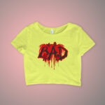 Effortless Crop Top for Women – Printed Design, Short Sleeves | CROP-2106 - Image 3