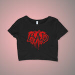 Effortless Crop Top for Women – Printed Design, Short Sleeves | CROP-2106