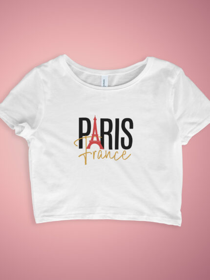 Short Sleeve Crop Top – Graphic Design, True Fit | CROP-2120
