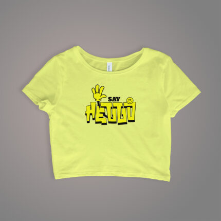 Graphic Crop Top for Women - CROP-2128