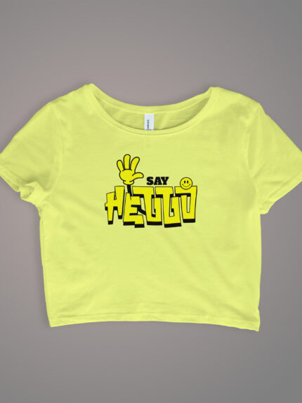 Graphic Crop Top for Women - CROP-2128