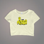 Graphic Crop Top for Women - CROP-2128 - Image 4