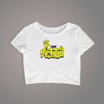 Graphic Crop Top for Women - CROP-2128 - Image 2