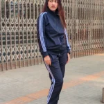 Comfortable Tracksuit Set with Classic Side Stripes for Everyday Wear | Black Color TST-B4B