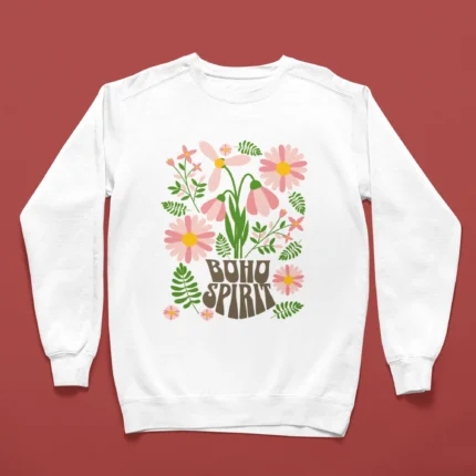 Floral Crewneck Sweatshirt for Casual Days - SWT-2313