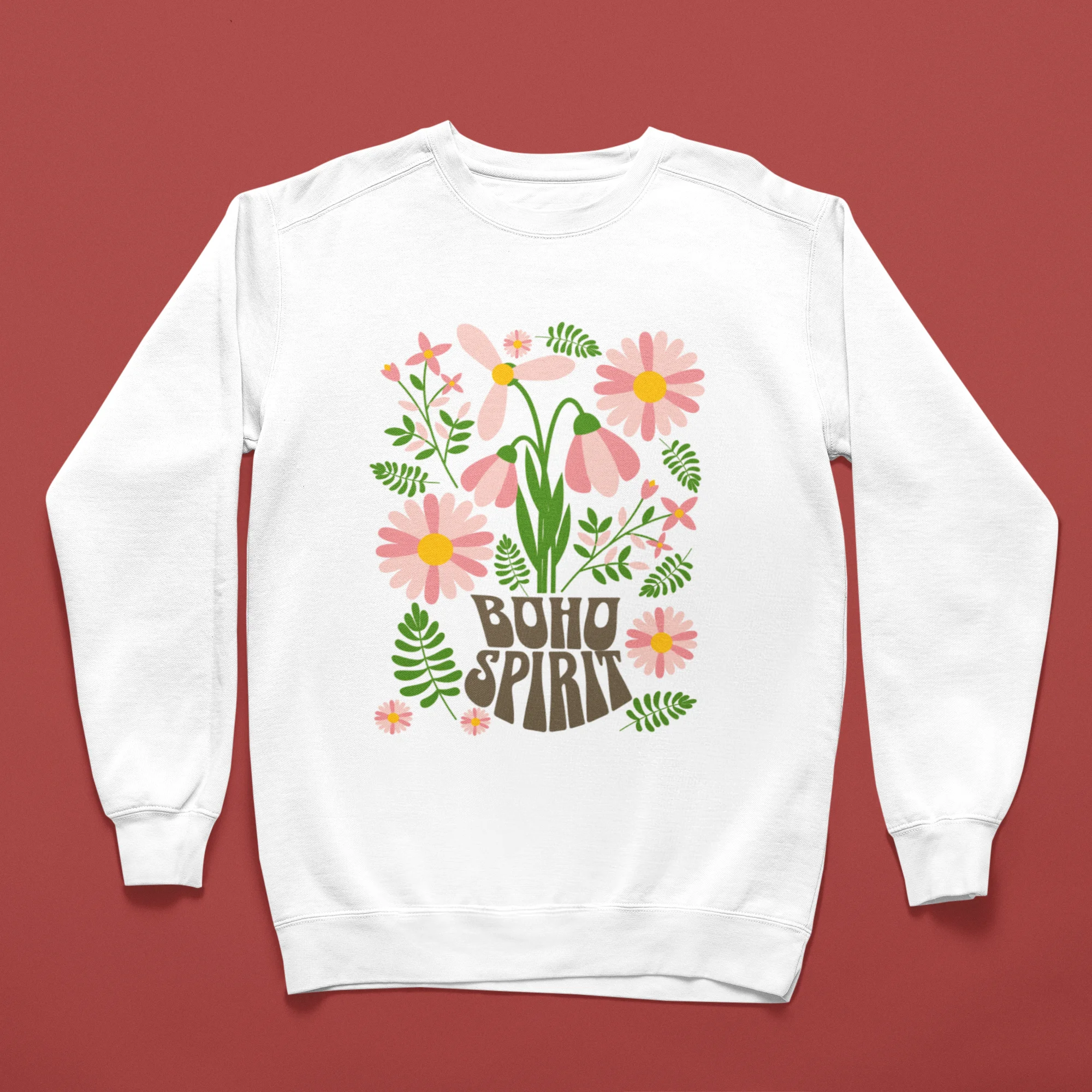 Floral Crewneck Sweatshirt for Casual Days - SWT-2313