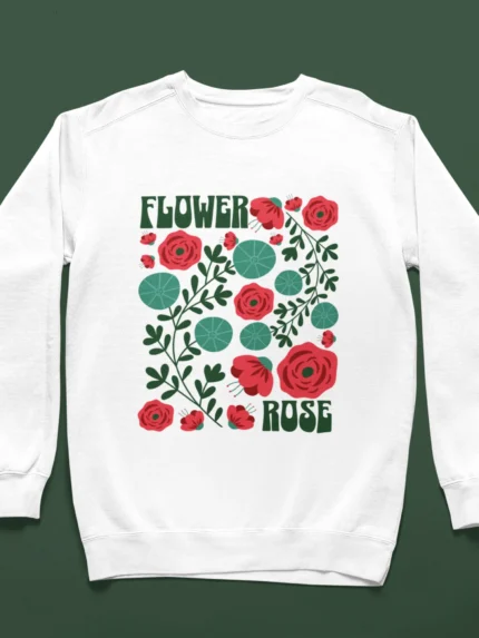 Floral Crewneck Sweatshirt for Casual Days - SWT-2314