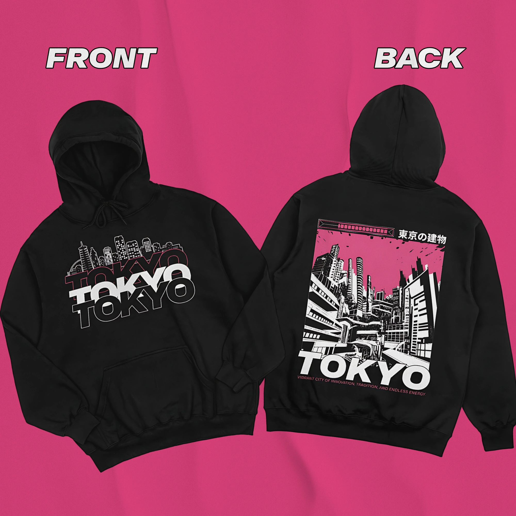 Unisex Hoodie – Streetwear Inspired Casual Wear - HOD-2355