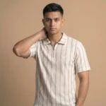 Premium Ribbed Half Zip Polo T-Shirt - PLV4-10 - Image 4