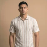 Premium Ribbed Half Zip Polo T-Shirt - PLV4-10 - Image 6