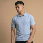 Premium Half Zip Polo T-Shirt - PLV4-04 - Image 3