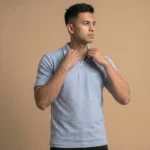 Premium Half Zip Polo T-Shirt - PLV4-04 - Image 2