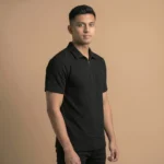 Premium Casual Half Zip Polo Shirt- PLV4-06 - Image 4