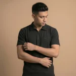 Premium Casual Half Zip Polo Shirt- PLV4-06