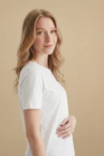 Round Neck Solid Ladies T-shirt -Plus size Available - SDT-B6 - Image 2