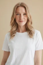 Round Neck Solid Ladies T-shirt -Plus size Available - SDT-B6 - Image 3
