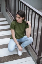 Round Neck Regular Fit Basic T-Shirt – Unisex Measurement - STE-03 - Image 4