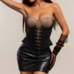 Women's Waist Defining Strapless Boned Corset Top - IMP21C - Image 4