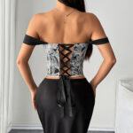 Women's Floral Tapestry Corset Top | IMP-26-CT-A - Image 19